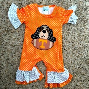 Boutique Style Tennessee Volunteers Romper Size 4xs
